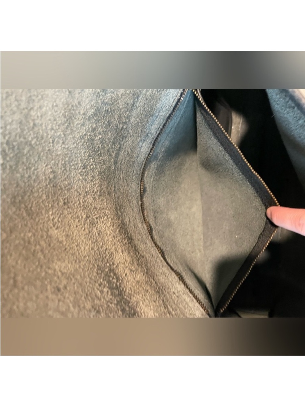 Grey Leather  Coach Satchel - Picture 7 of 11